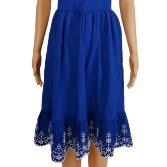 Gymboree Blue Belle Navy Narrow eyelet dress - Picture 6 of 10